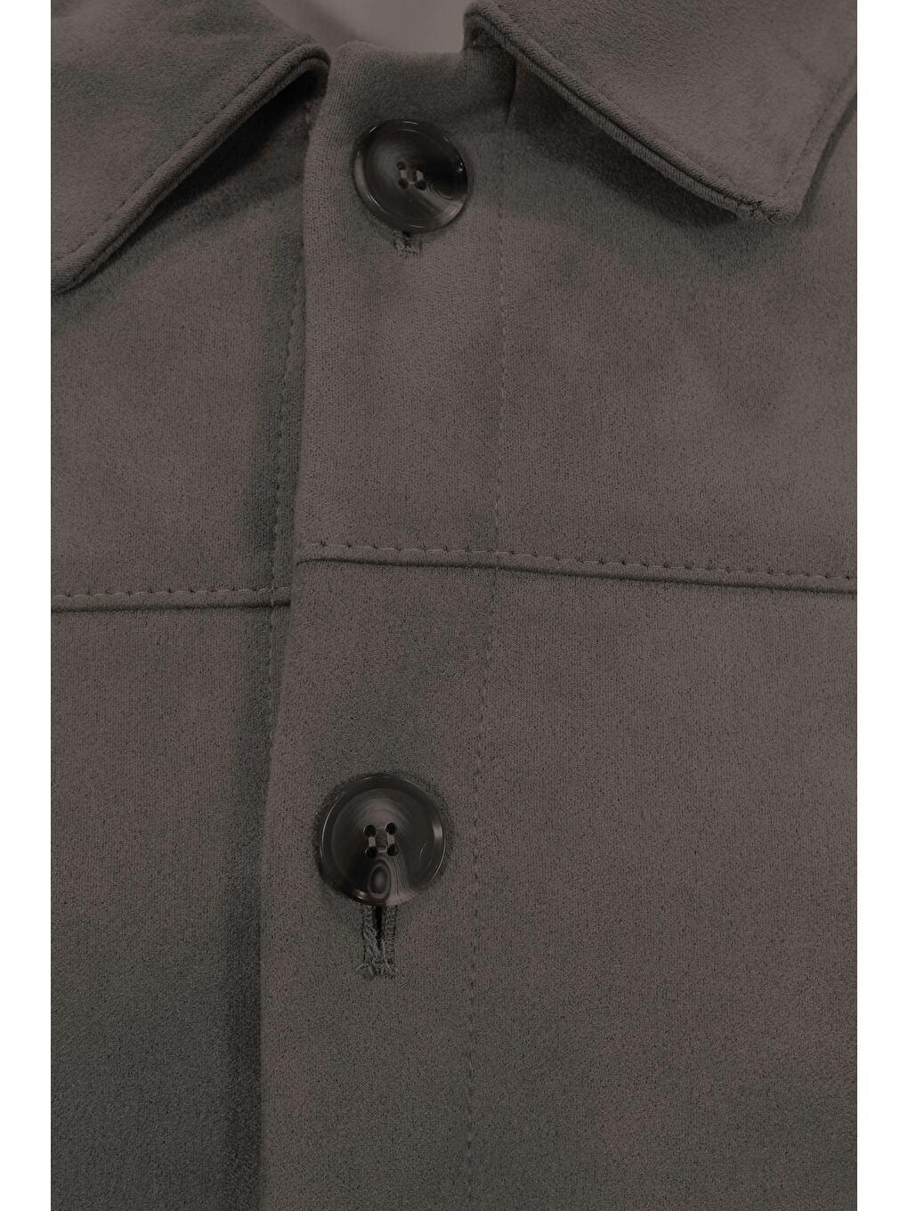 Gri Antrasit Süet Görünümlü Erkek Mont | Modern Şehir Stili-3