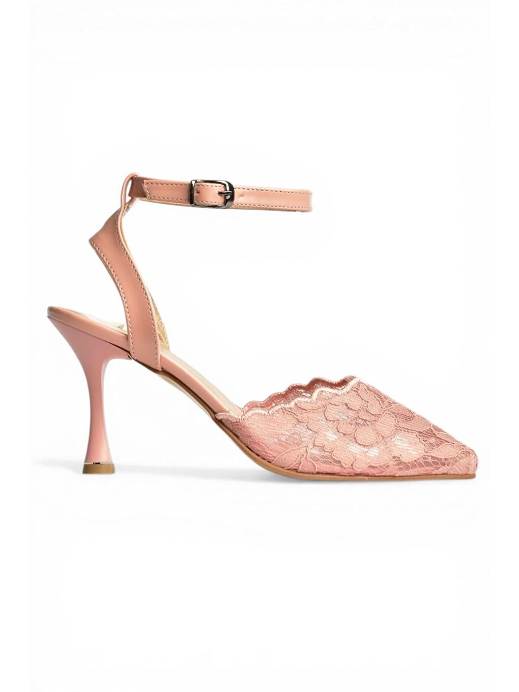 Pembe Pudra Kadın Topuklu Ayakkabı Y752044206-6