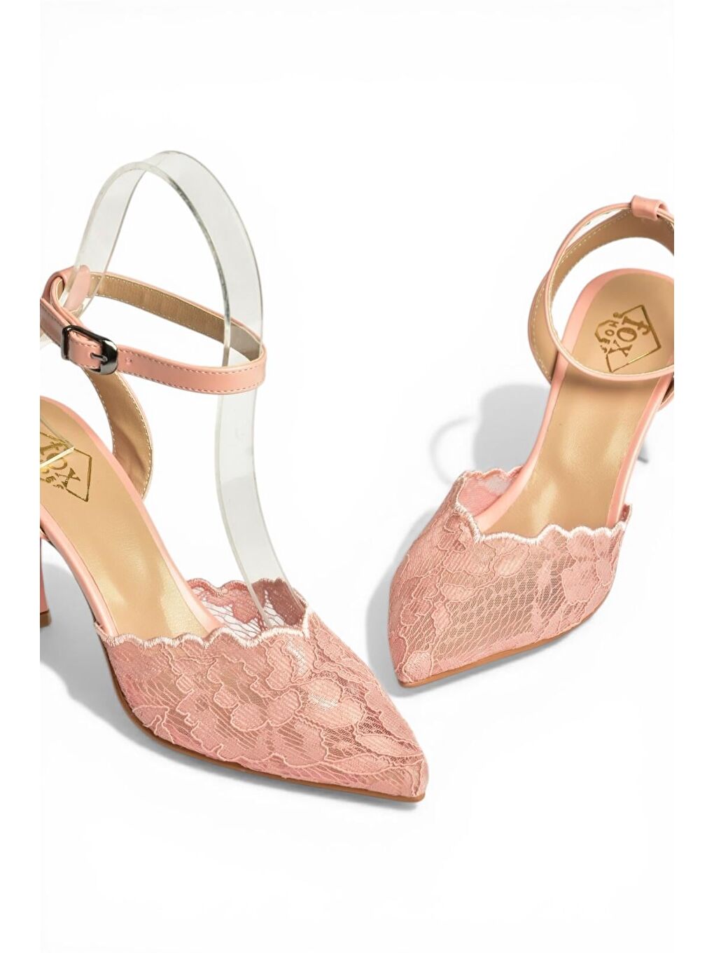 Pembe Pudra Kadın Topuklu Ayakkabı Y752044206-7