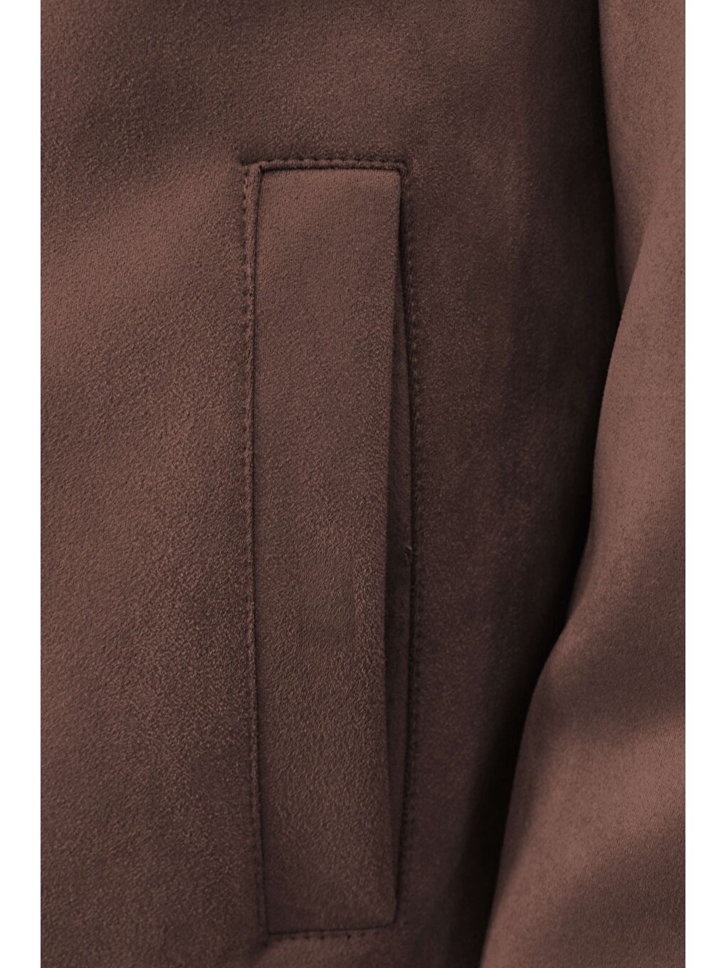 Kahverengi Süet Görünümlü Erkek Mont | Modern Şehir Stili-2