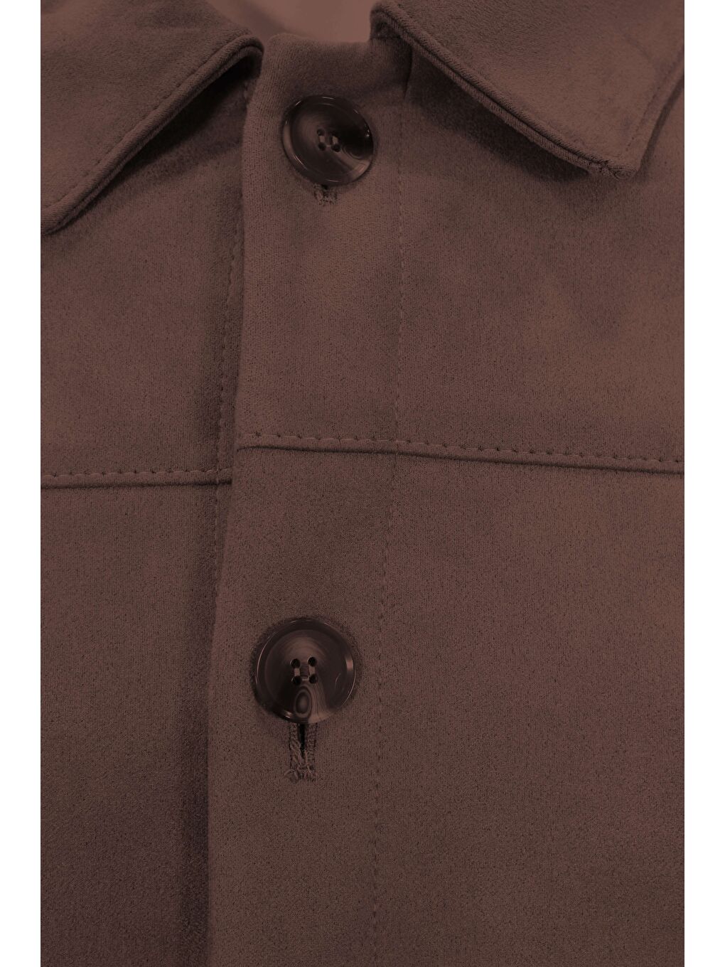 Kahverengi Süet Görünümlü Erkek Mont | Modern Şehir Stili-3