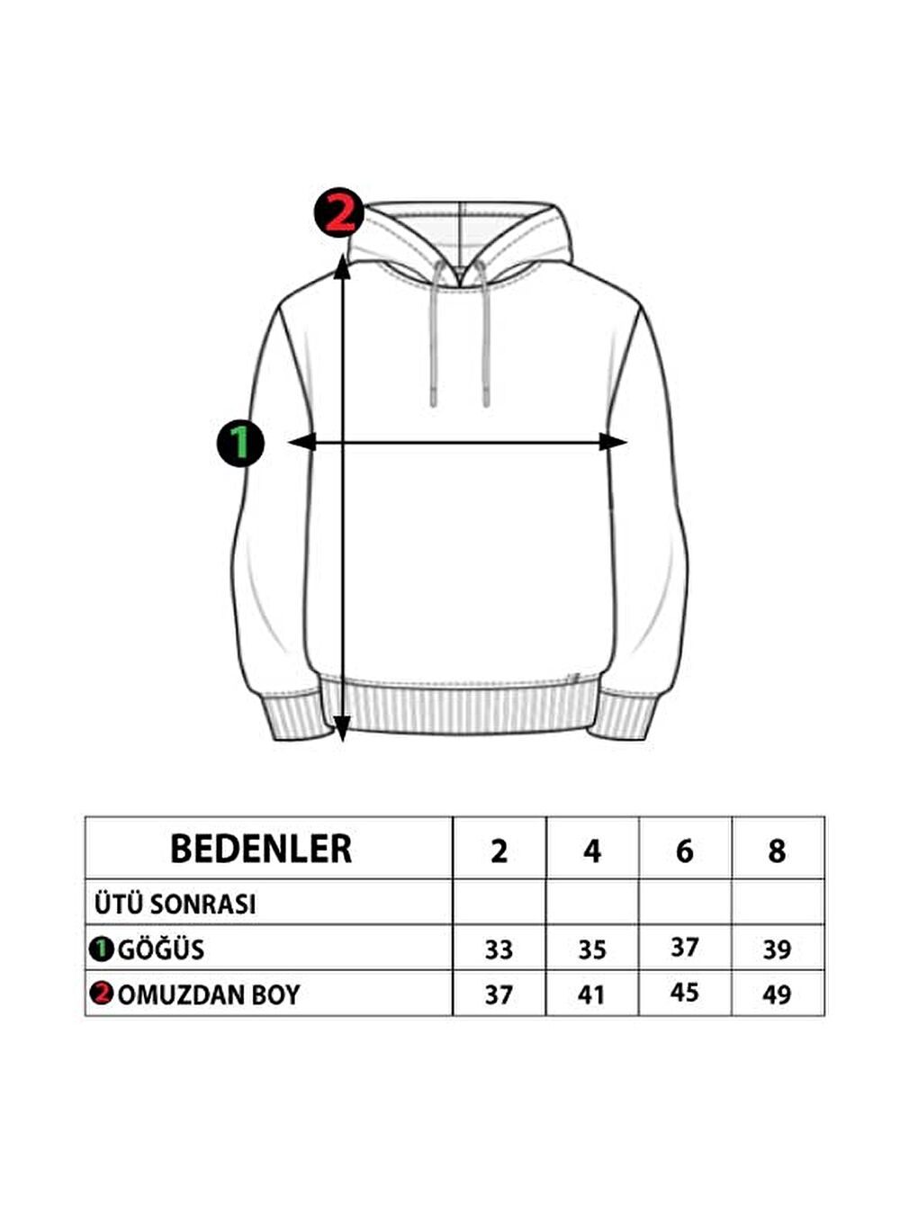 Kahverengi Kız Çocuk Nakışlı Pelüş Sweatshirt-1