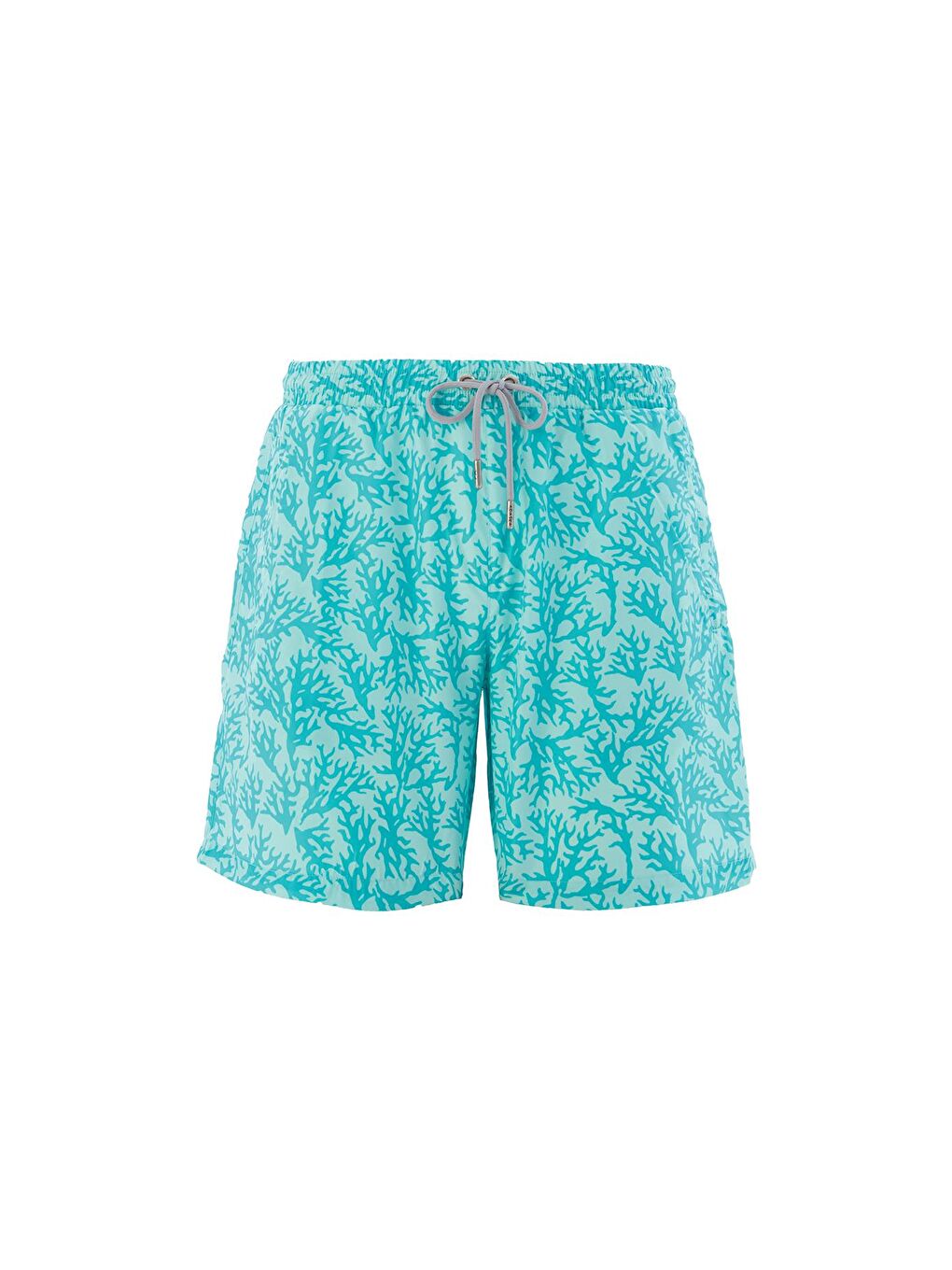 Erkek Havuz Deniz Şort Desenli Aleny S128 Turkuaz