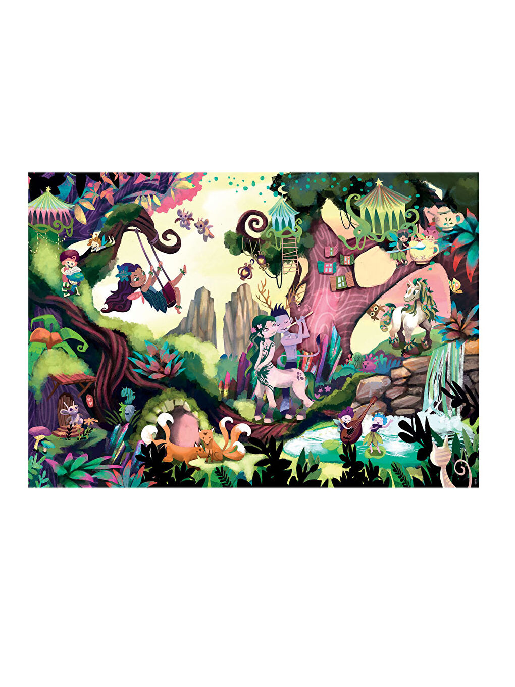Çocuk Puzzle 200 Bosque Magico Mys 18612-4