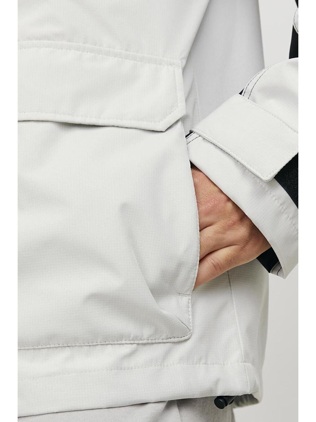 Bej Jcohike Suya Dayanıklı Kapüşonlu Softshell Erkek Mont 12253569-4