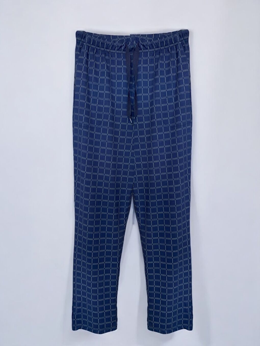 Gri Erkek Lacivert  %100 Pamuk Yüksek Kalite Rahat Cepli Pijama Altı