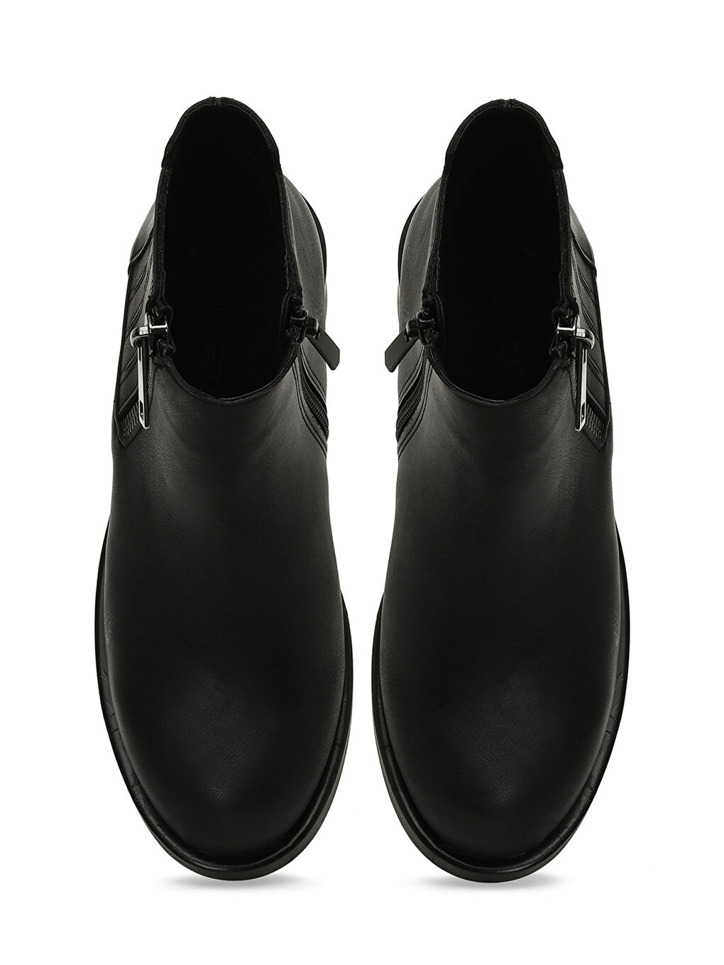 24K-855 4PR Siyah Kadın Düz Bot-3