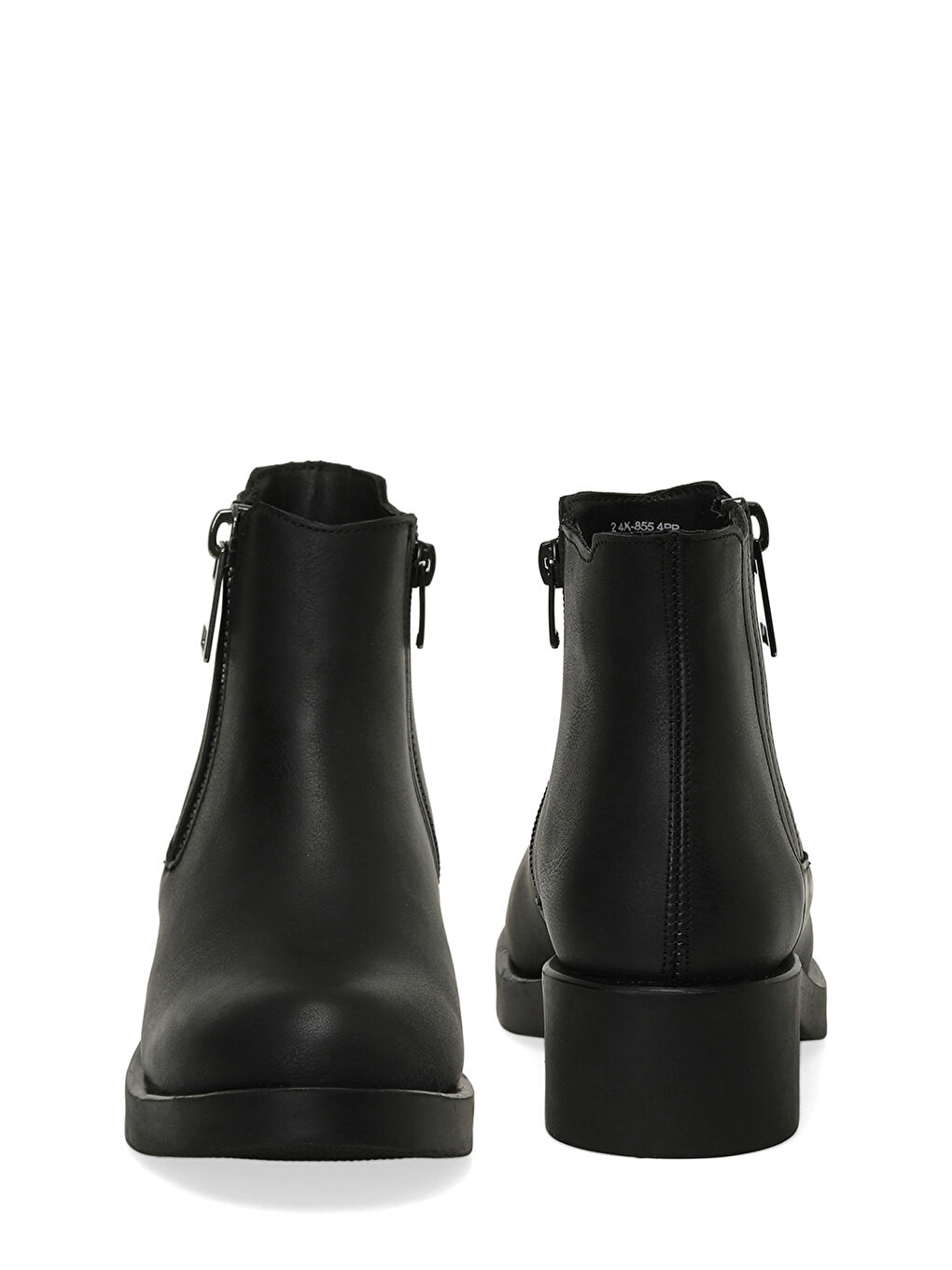 24K-855 4PR Siyah Kadın Düz Bot-4