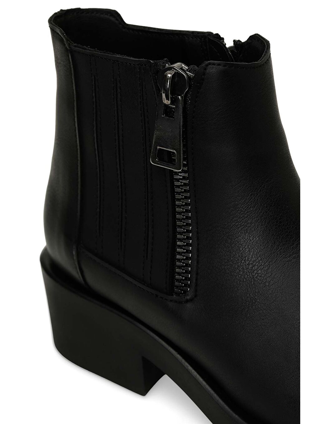 24K-855 4PR Siyah Kadın Düz Bot-6