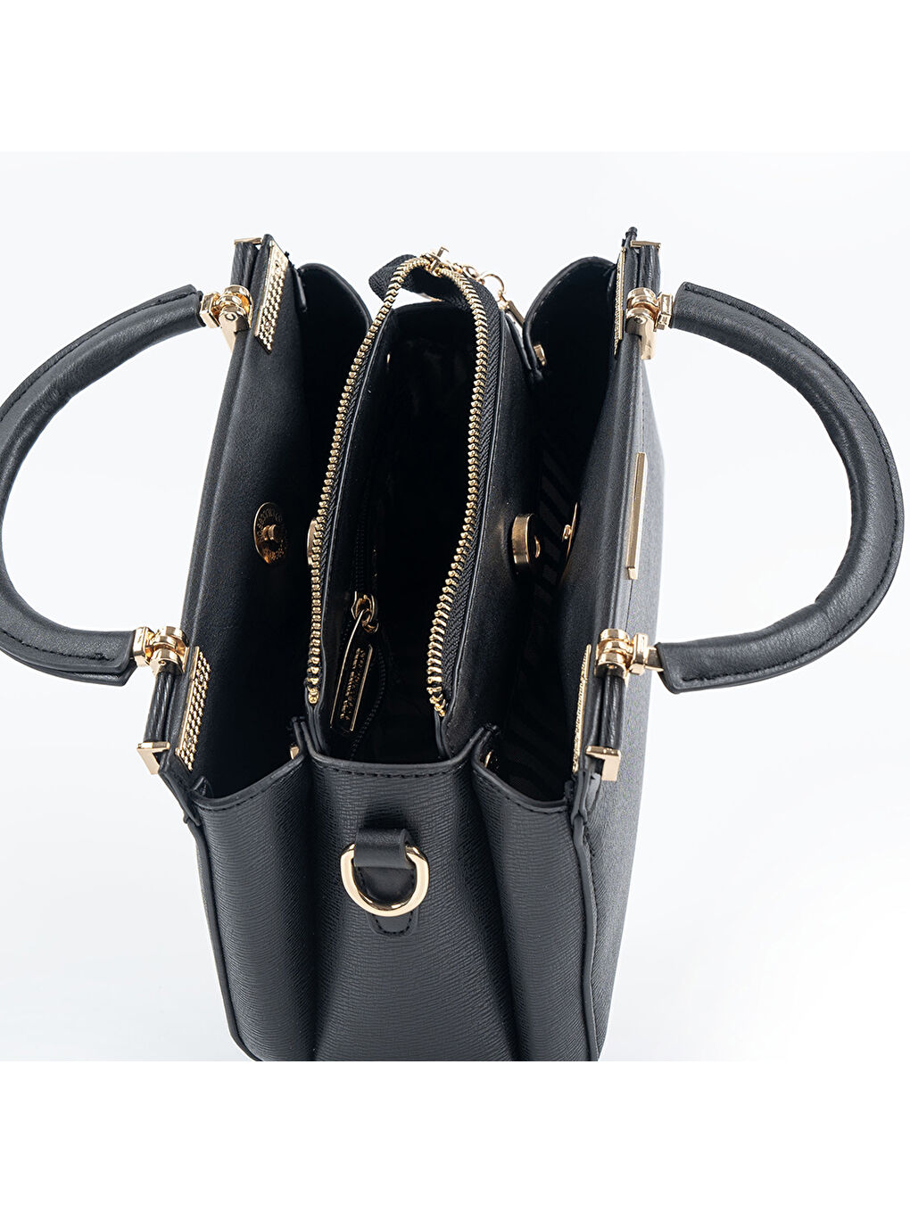 Bej Kadın Omuz Çantası 1193-47685 SILVER POLO M178 KOYU BEJ-MAT KAHVE-6