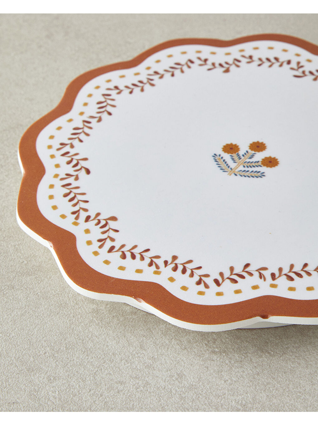 Retro Petite Melamin Nihale Mutfak Gereci 17 cm Beyaz - Turuncu-2