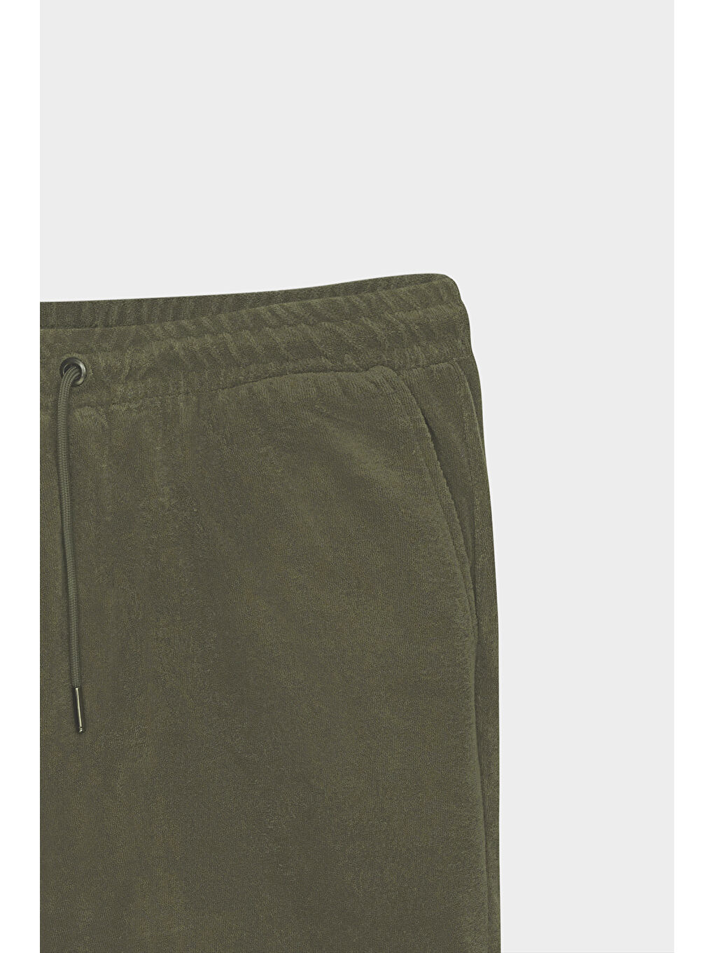 Erkek Haki Standart Fit Normal Kesim Havlu Şort-6