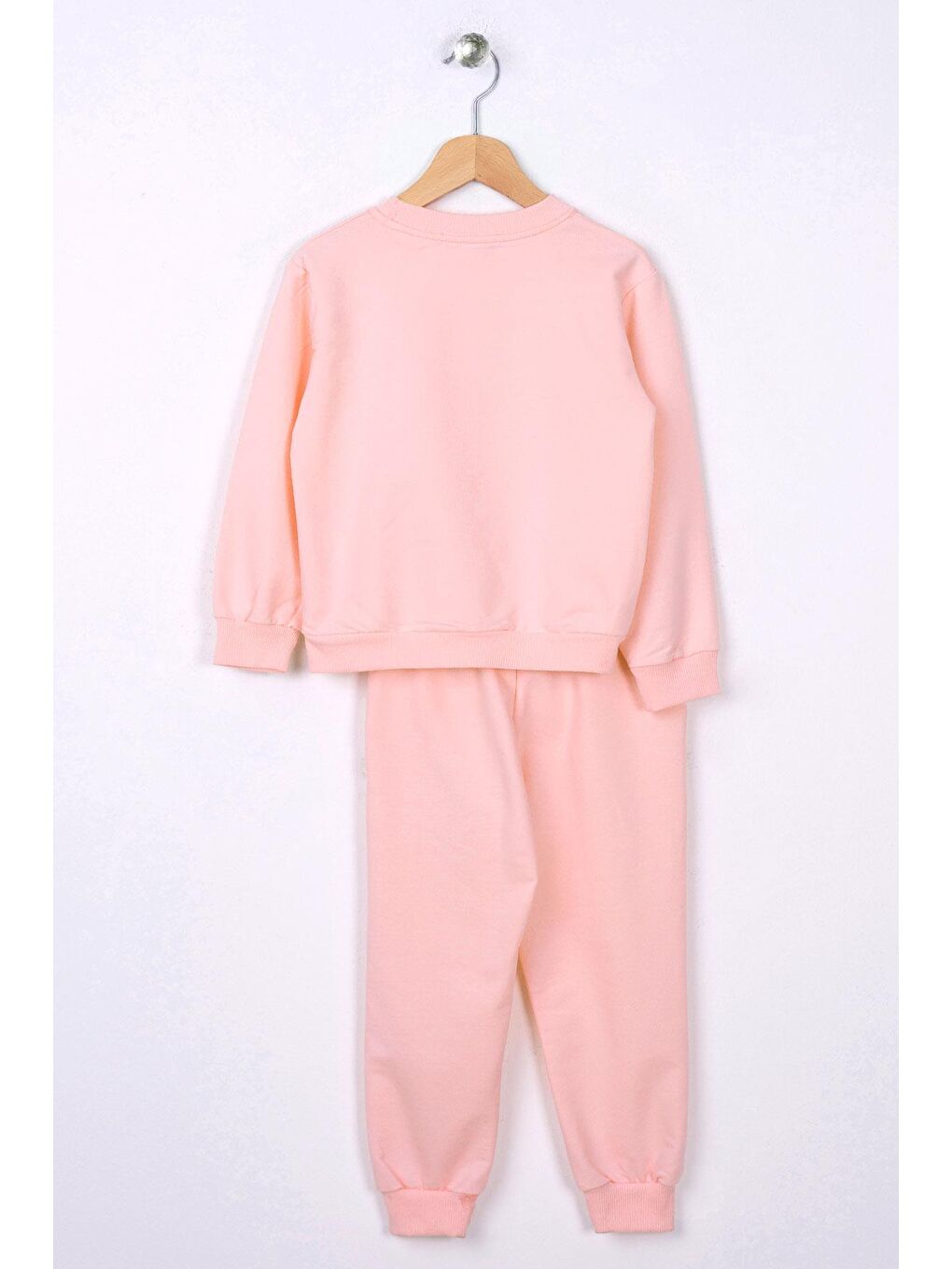 Pembe Bisiklet Yaka Cep Kapaklı Eşofman Takım-1