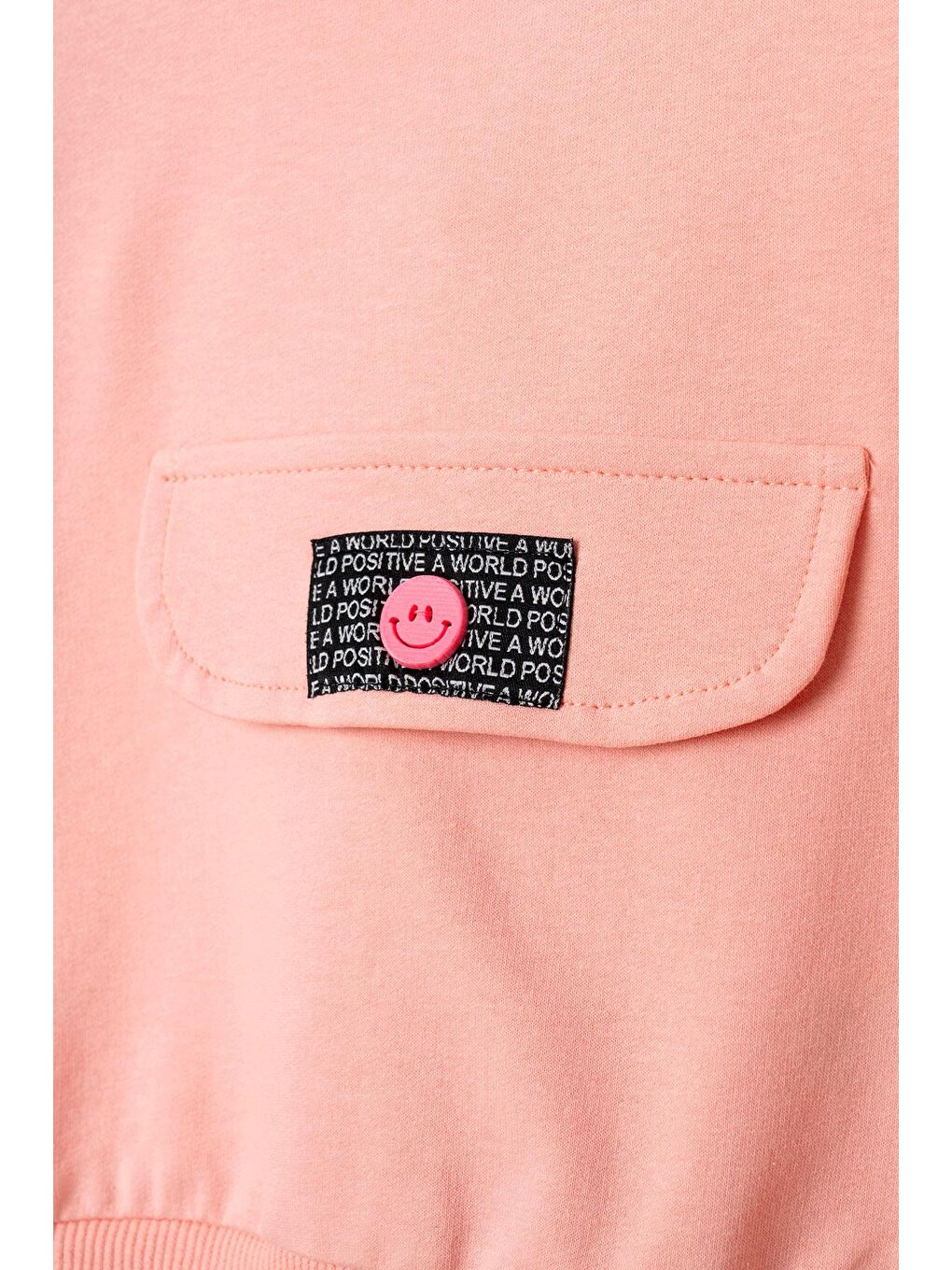 Pembe Bisiklet Yaka Cep Kapaklı Eşofman Takım-2