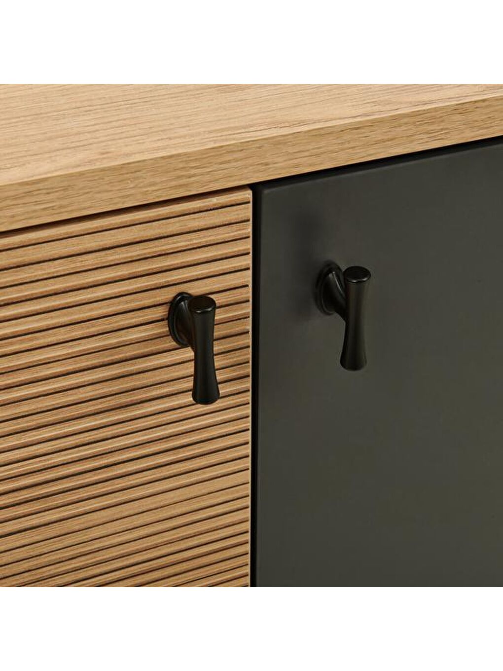 Karışık Alina 4 Kapaklı Konsol - Sepet / Antrasit / Yunus - 140 cm-1