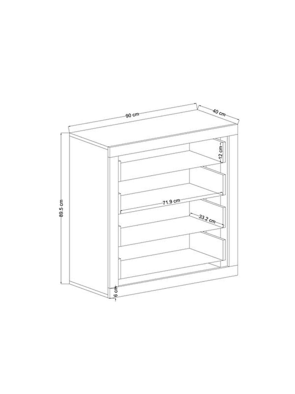 Kahverengi Plus 4 Çekmeceli Şifonyer - Sepet-4