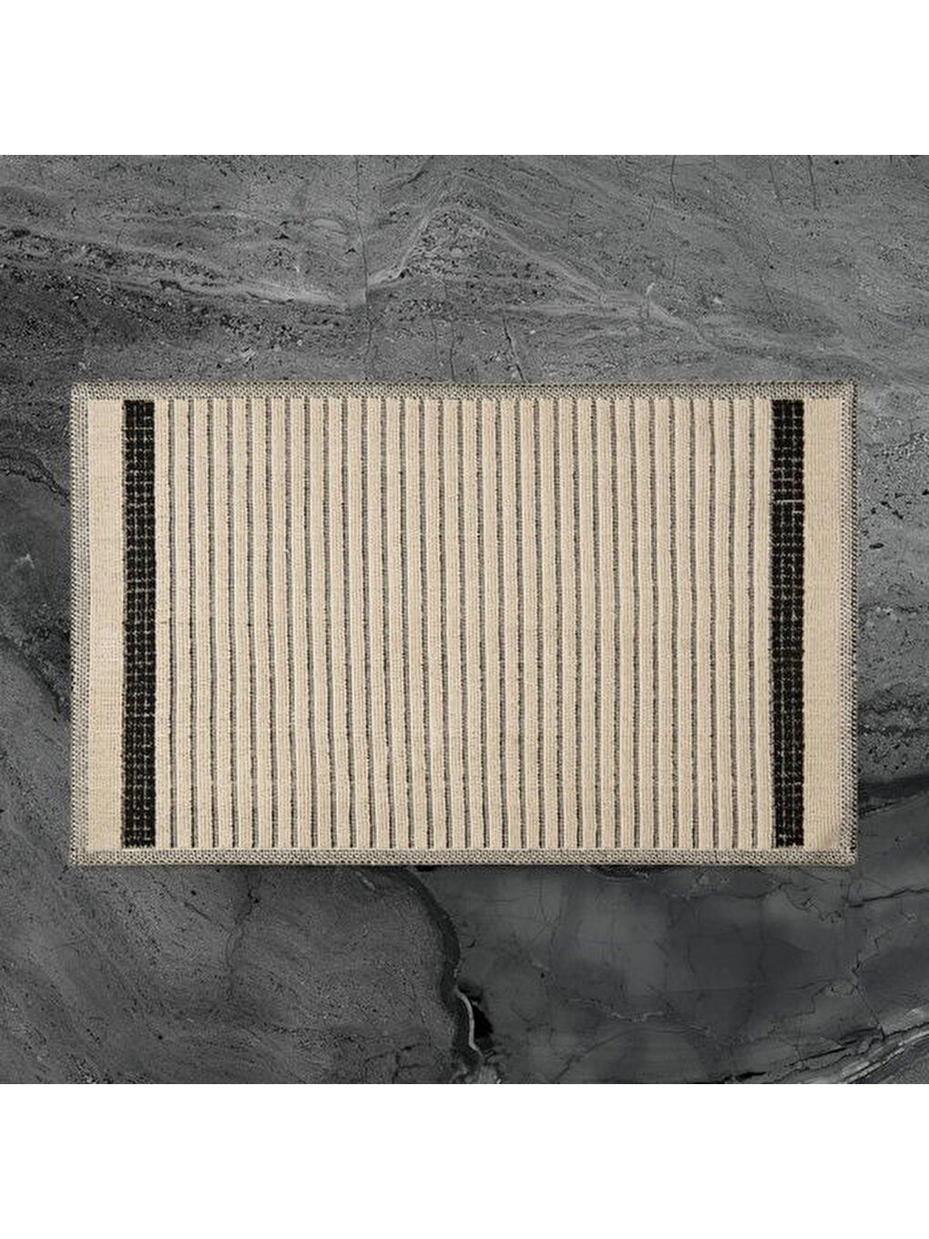 Soft Linya 2'li Banyo Paspası - Ekru - 60x100 cm + 50x60 cm-3