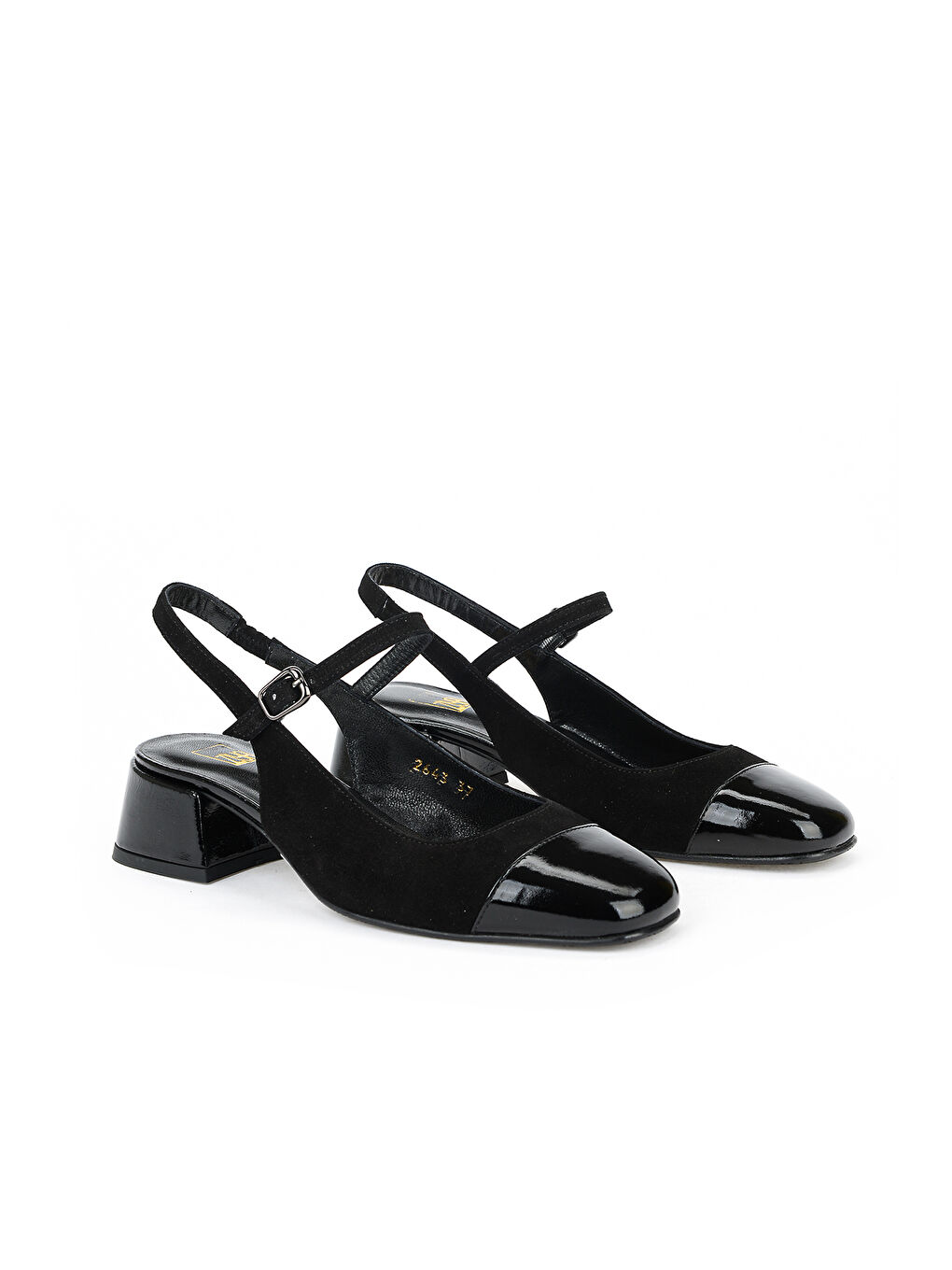 Kadın Hakiki Deri Topuklu Ayakkabı 1611030Z2643 Siyah-1