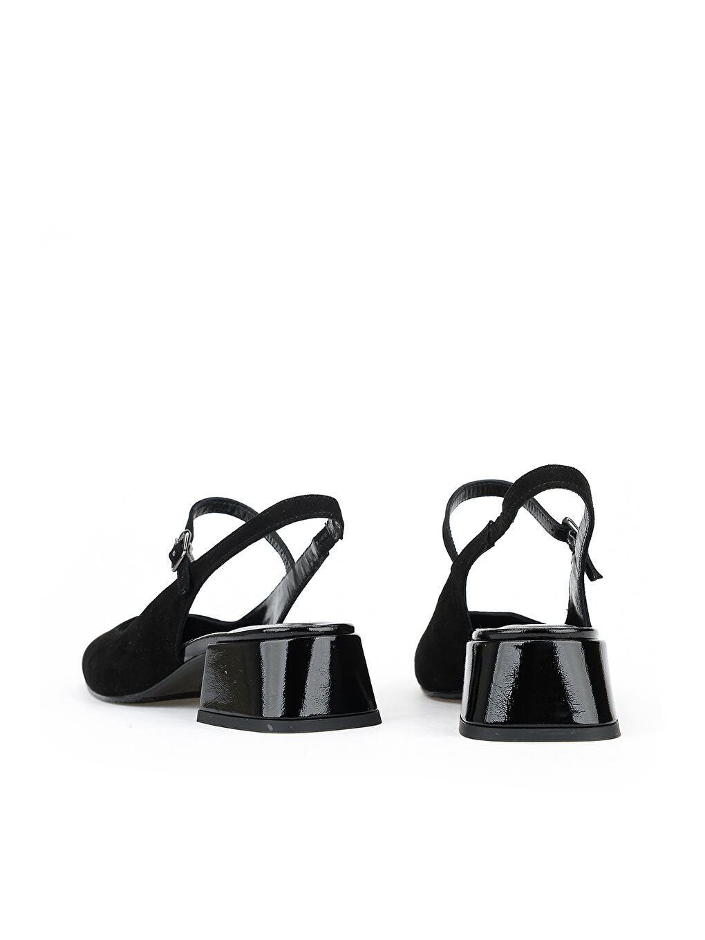 Kadın Hakiki Deri Topuklu Ayakkabı 1611030Z2643 Siyah-2