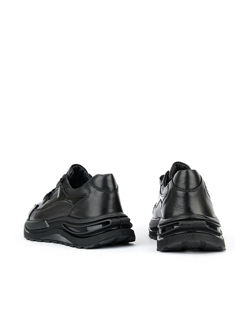 Erkek Hakiki Deri Günlük Sneaker 1611065Z002 Siyah-2