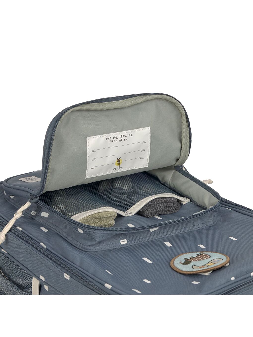 Mavi Happy Prints Çekçekli Çanta Midnight Blue-4