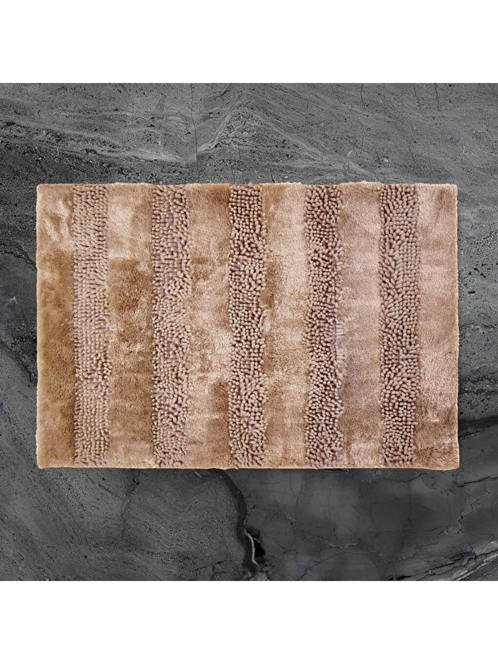 Bej Soft Line 2'li Banyo Paspası - Vizon - 60x90 cm + 45x60 cm-2