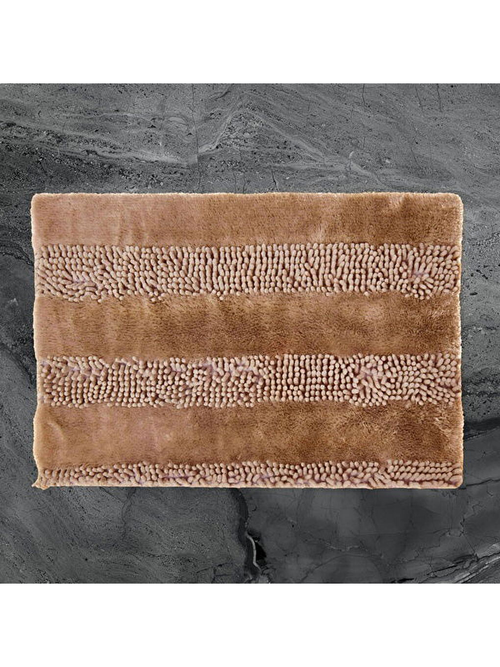 Bej Soft Line 2'li Banyo Paspası - Vizon - 60x90 cm + 45x60 cm-3