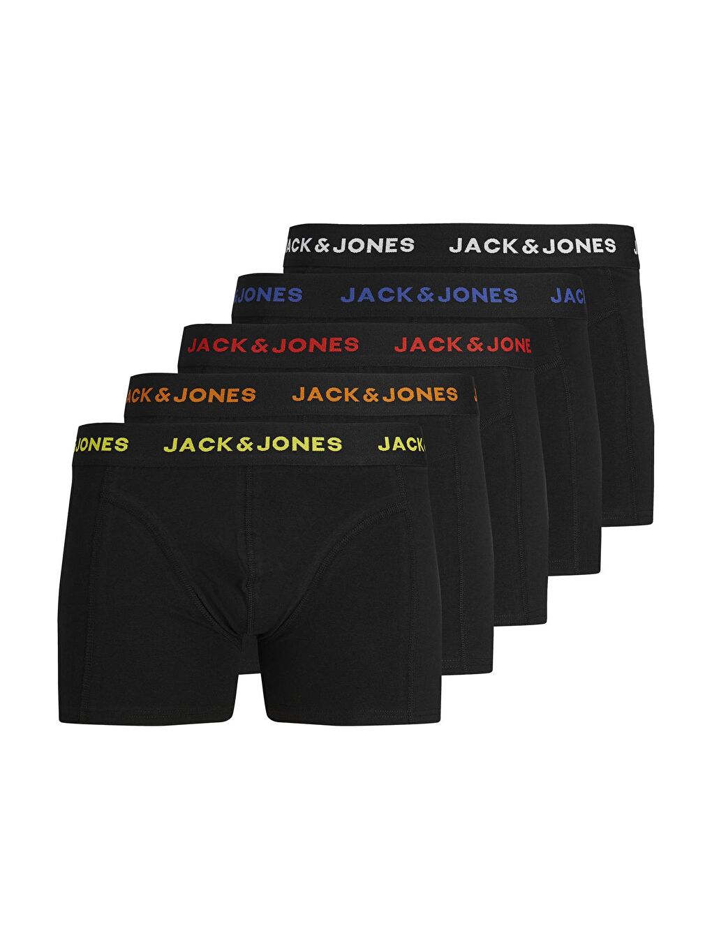 Jack & Jones Siyah Jacblack Esnek Pamuklu 5 Pack Erkek Boxer 12242494