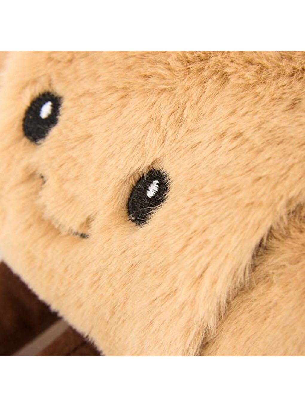 Soft Kruvasan Figürlü Yastık - Kahverengi - 30x15 cm-2