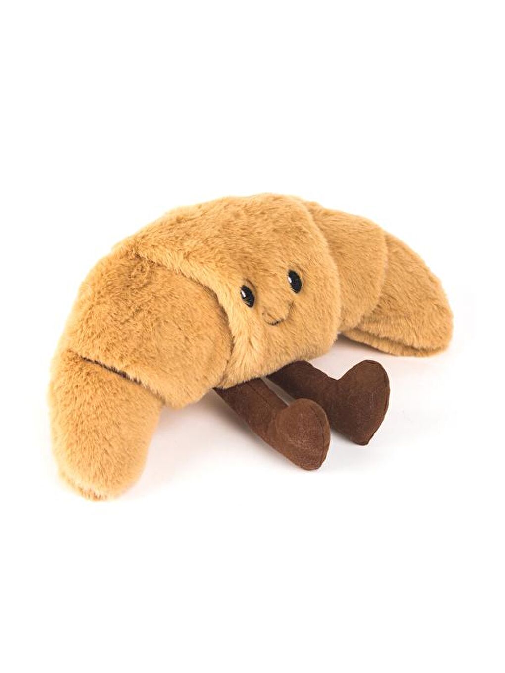 Soft Kruvasan Figürlü Yastık - Kahverengi - 30x15 cm-4