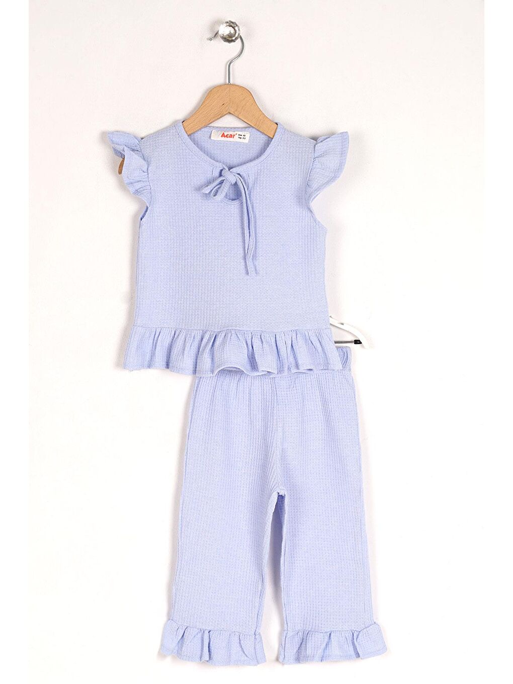 Mavi Bisiklet Yaka Kız Çocuk İkili Takım-3