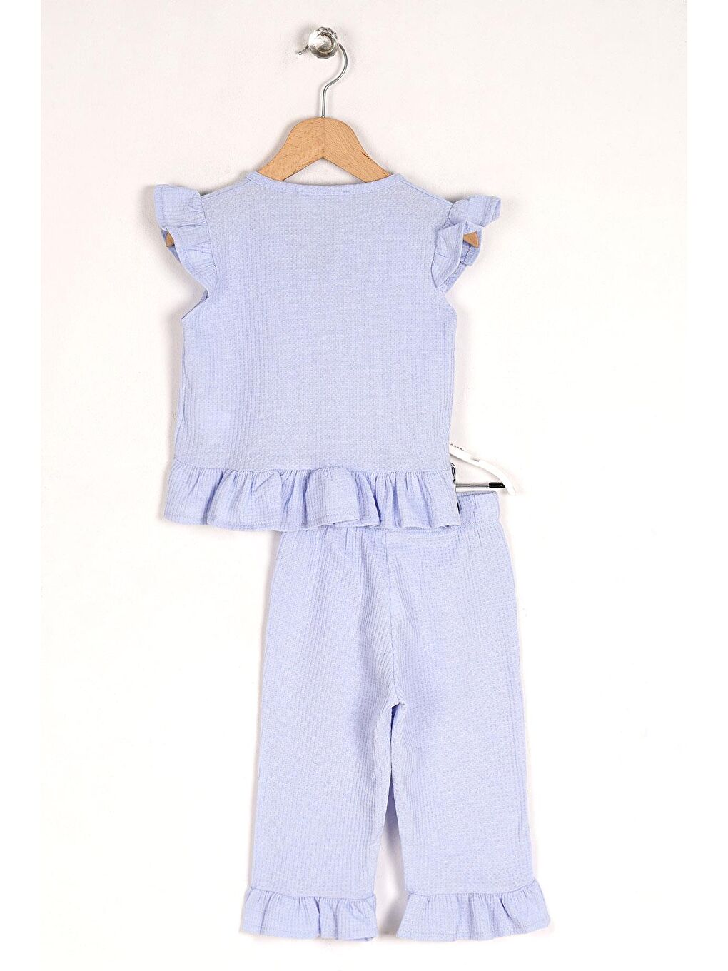 Mavi Bisiklet Yaka Kız Çocuk İkili Takım-4