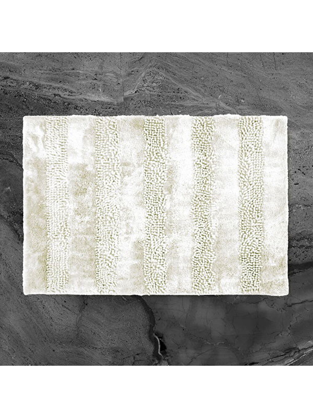 Ekru Soft Line 2'li Banyo Paspası - Krem - 60x90 cm + 45x60 cm-1