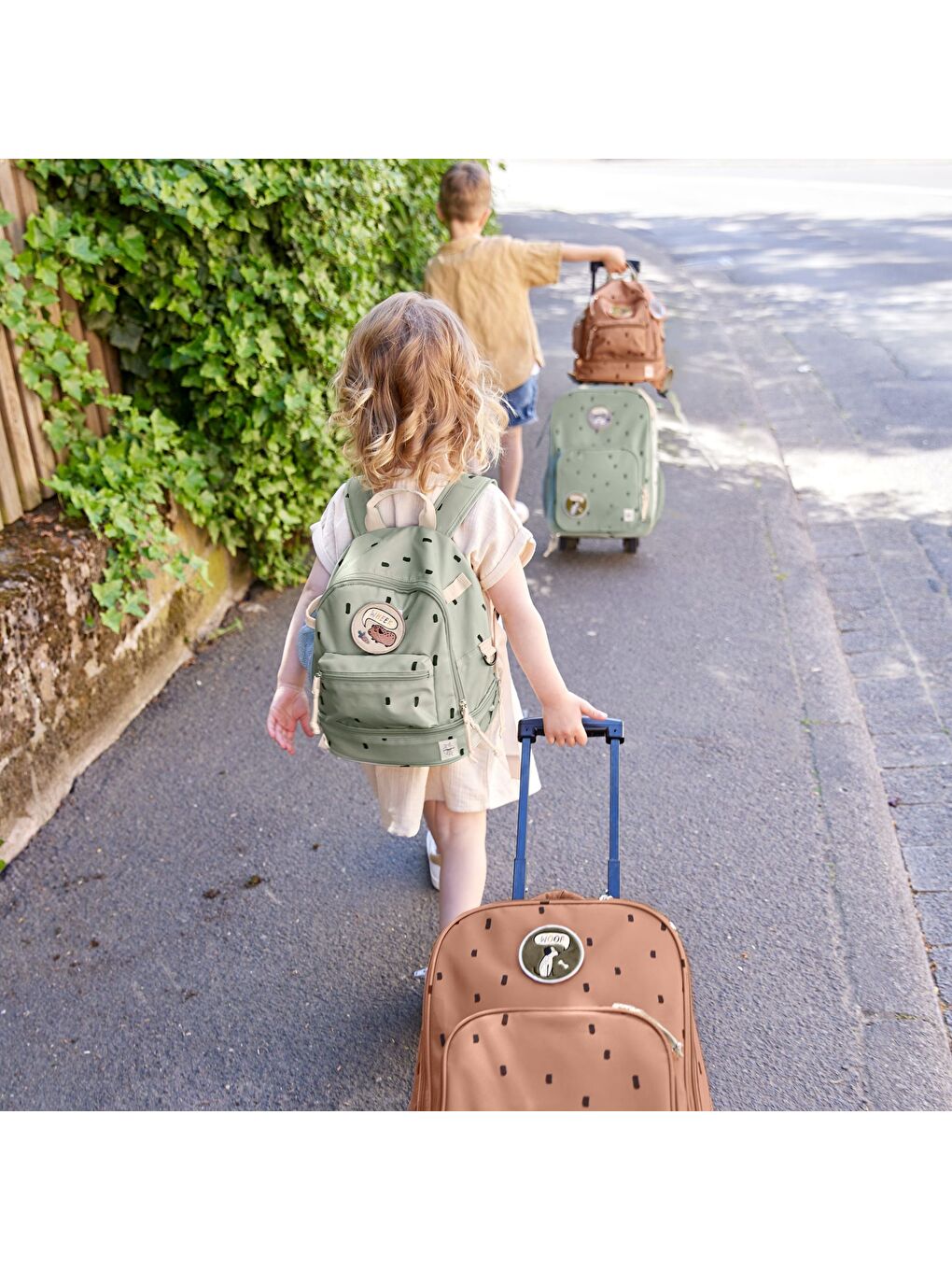 Bej Happy Prints Çekçekli Çanta Caramel-8