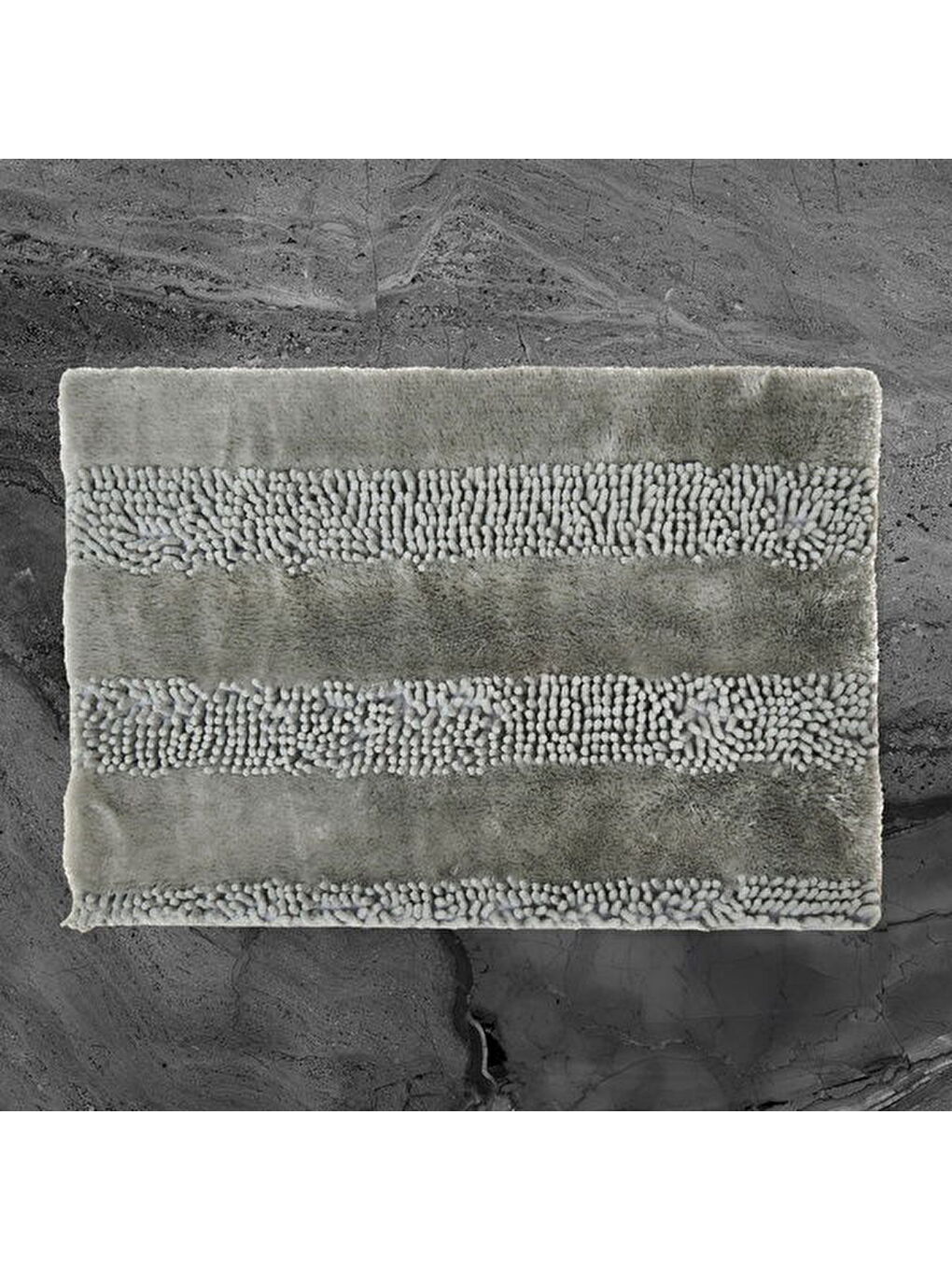 Soft Line 2'li Banyo Paspası - Gri - 60x90 cm + 45x60 cm-1