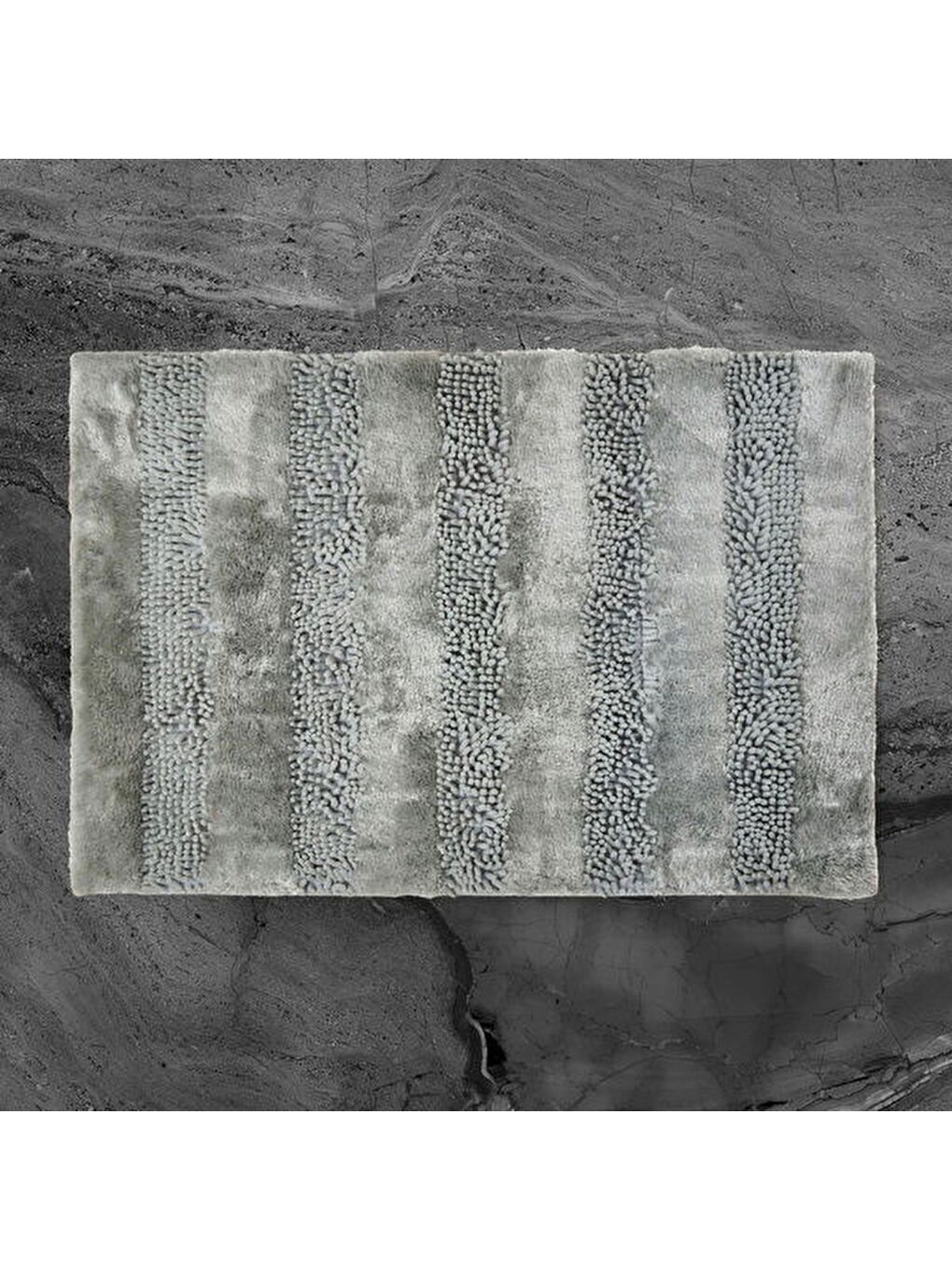 Soft Line 2'li Banyo Paspası - Gri - 60x90 cm + 45x60 cm-2