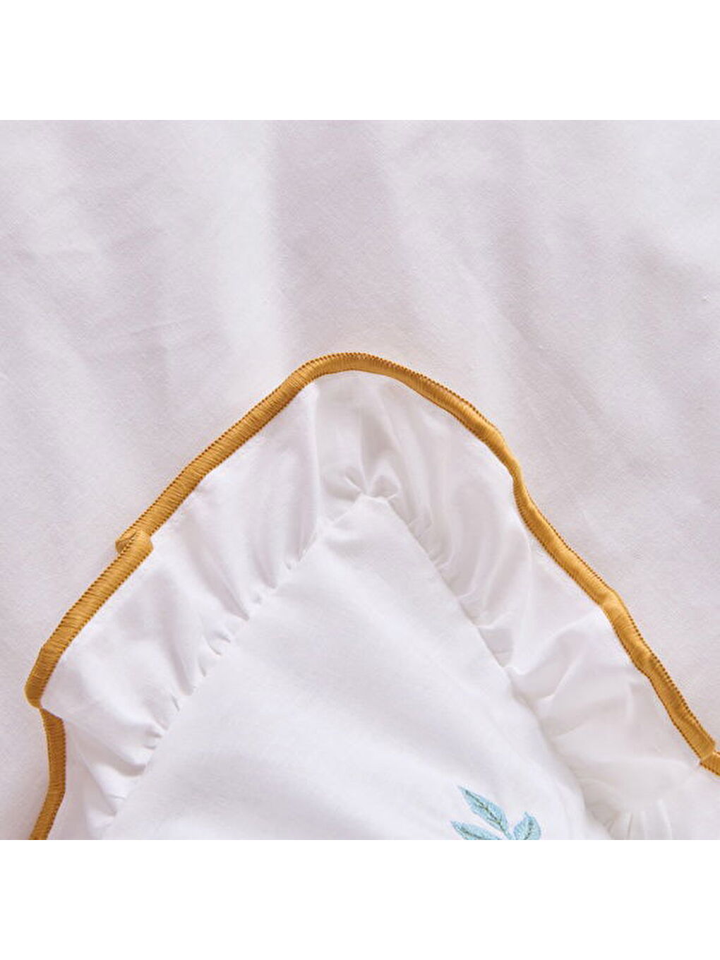 Soft Anthos Çift Kişilik Nevresim Takımı - Beyaz-2