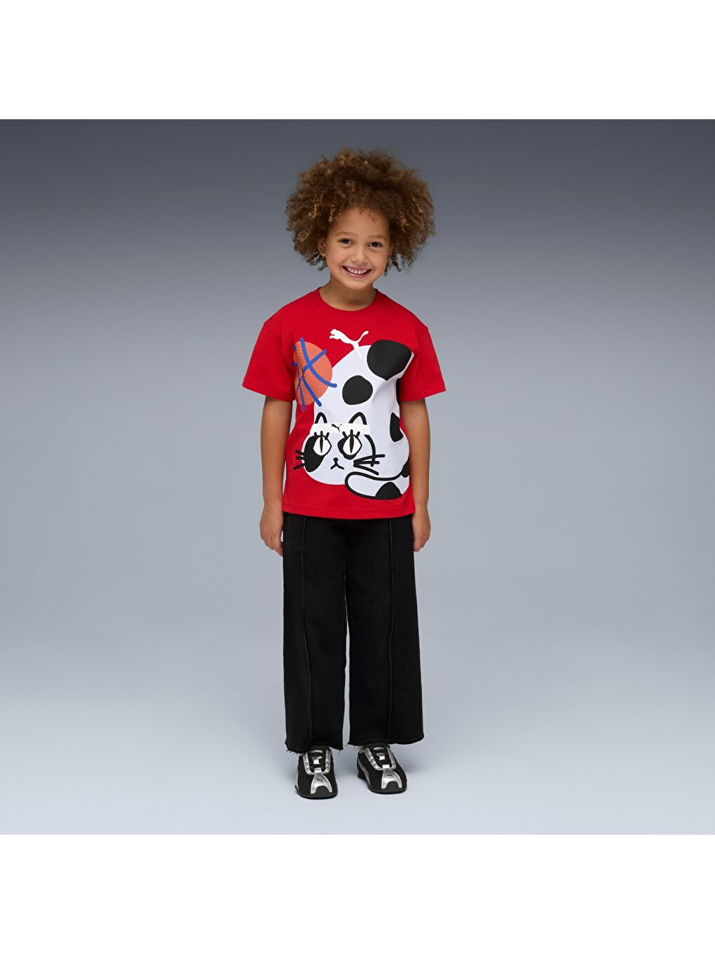 Sporty Cats Çocuk Kırmızı Tişört-2