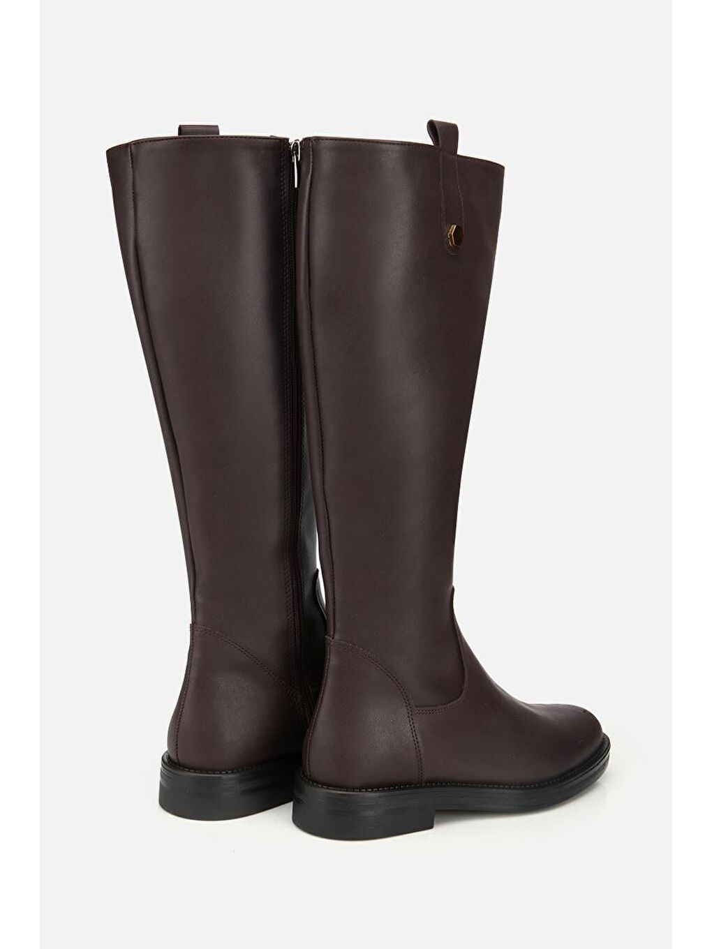 Kadın Kahverengi Binici Düz Çizme-3