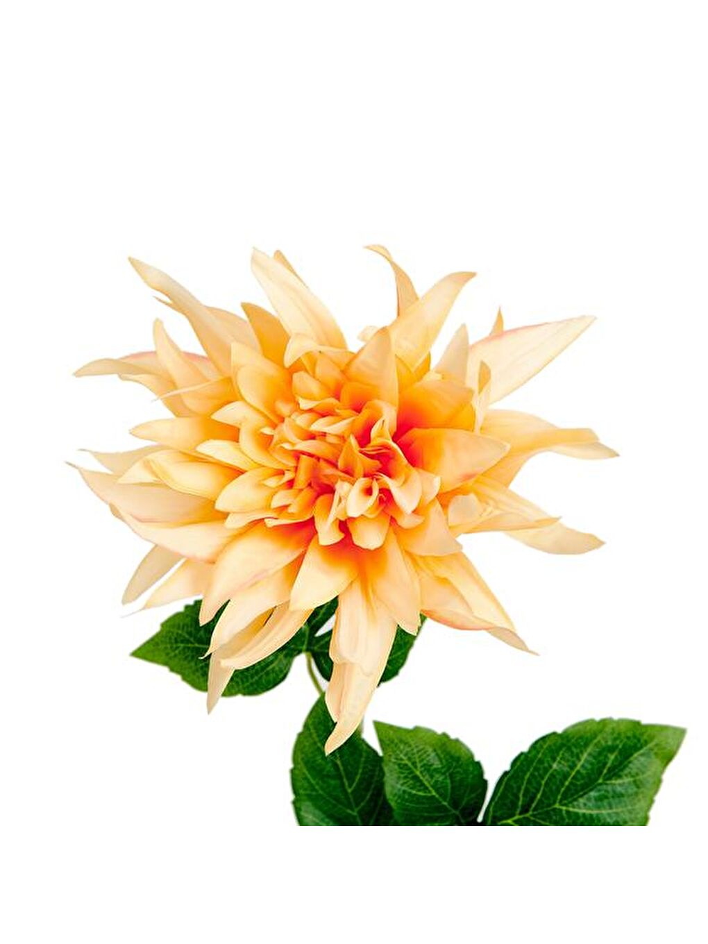 Dekoratif Dahlia Turuncu Yapay Çiçek - 64 cm-2