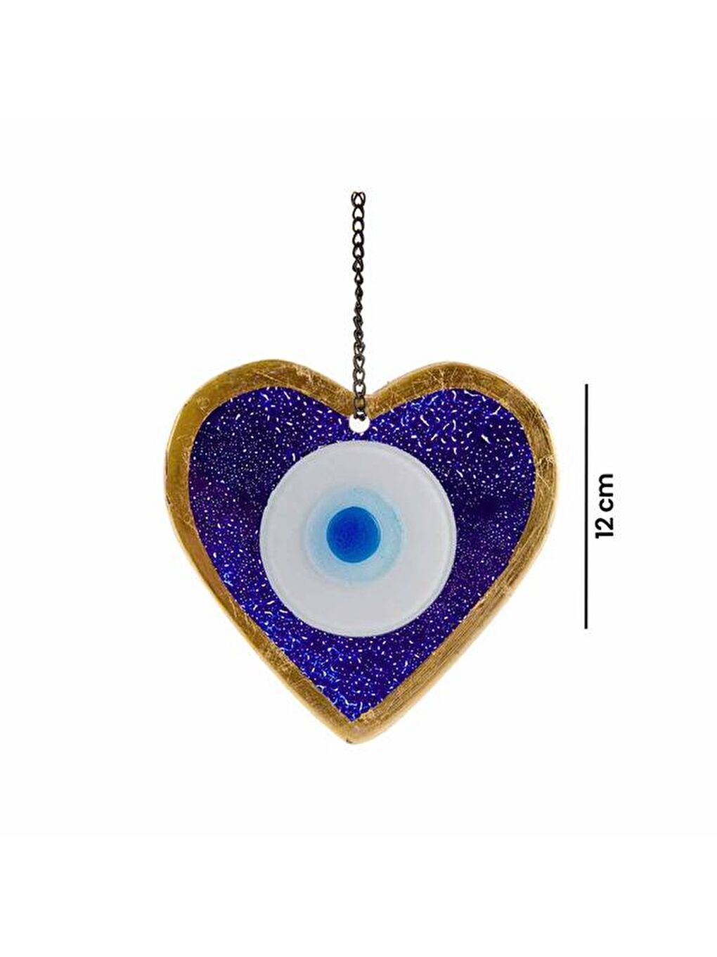 Mavi Kalp Nazarlık 12 cm-4