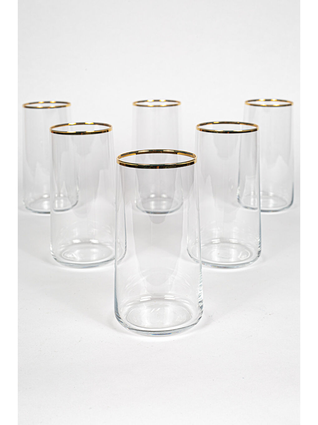 Renksiz Avantgarde Gold 6'lı Meşrubat Bardağı Seti 540 cc-1