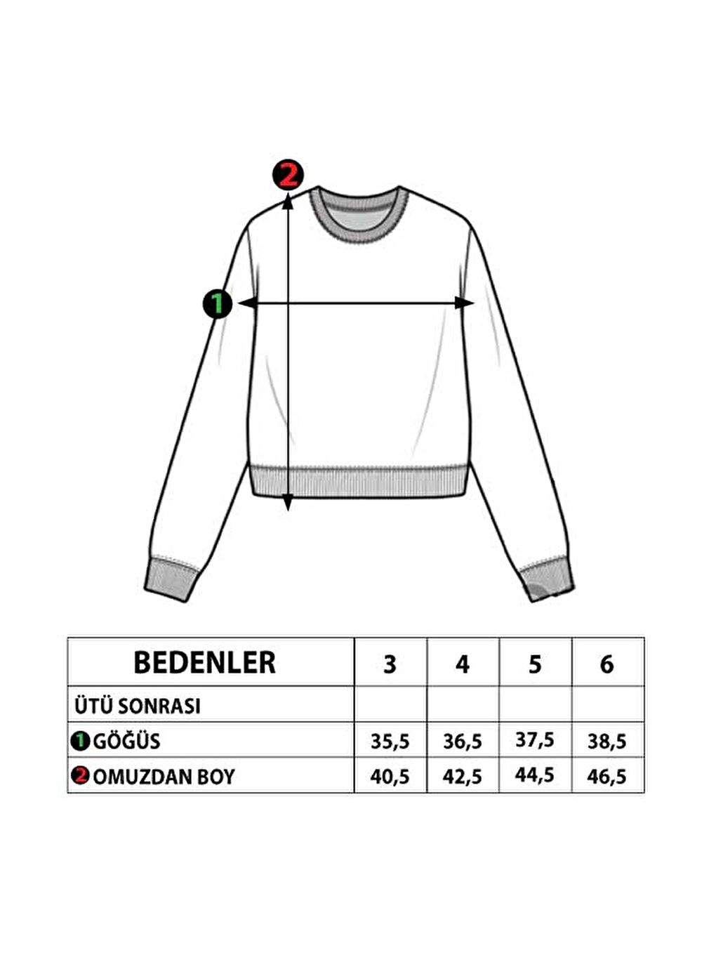 Pembe Kız Çocuk Blok Kesikli Sweatshirt-1