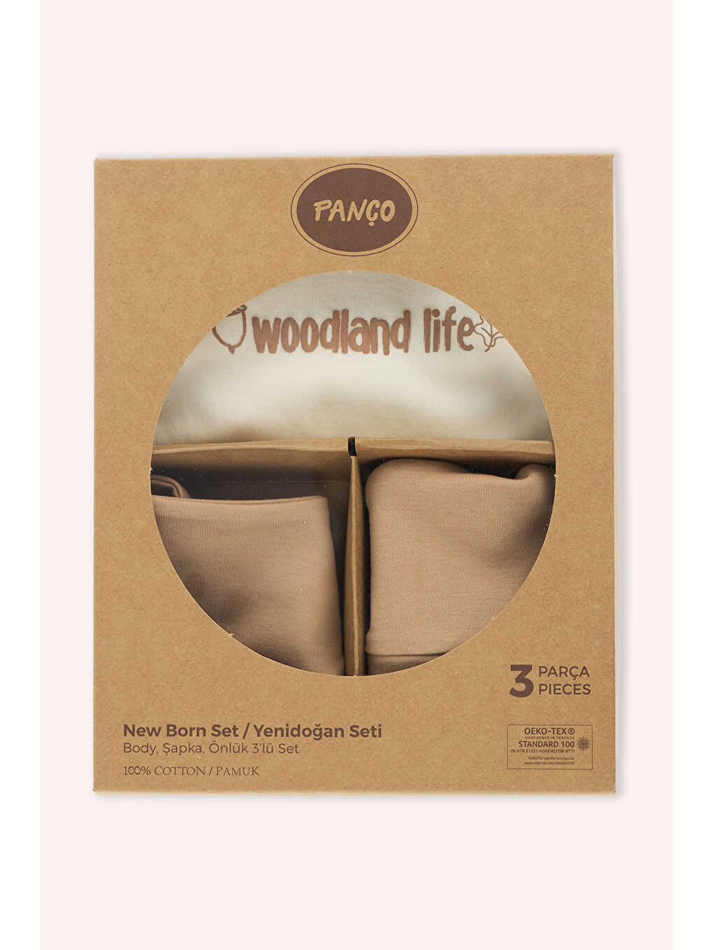Ekru Unisex Çocuk 3'lü Set-1