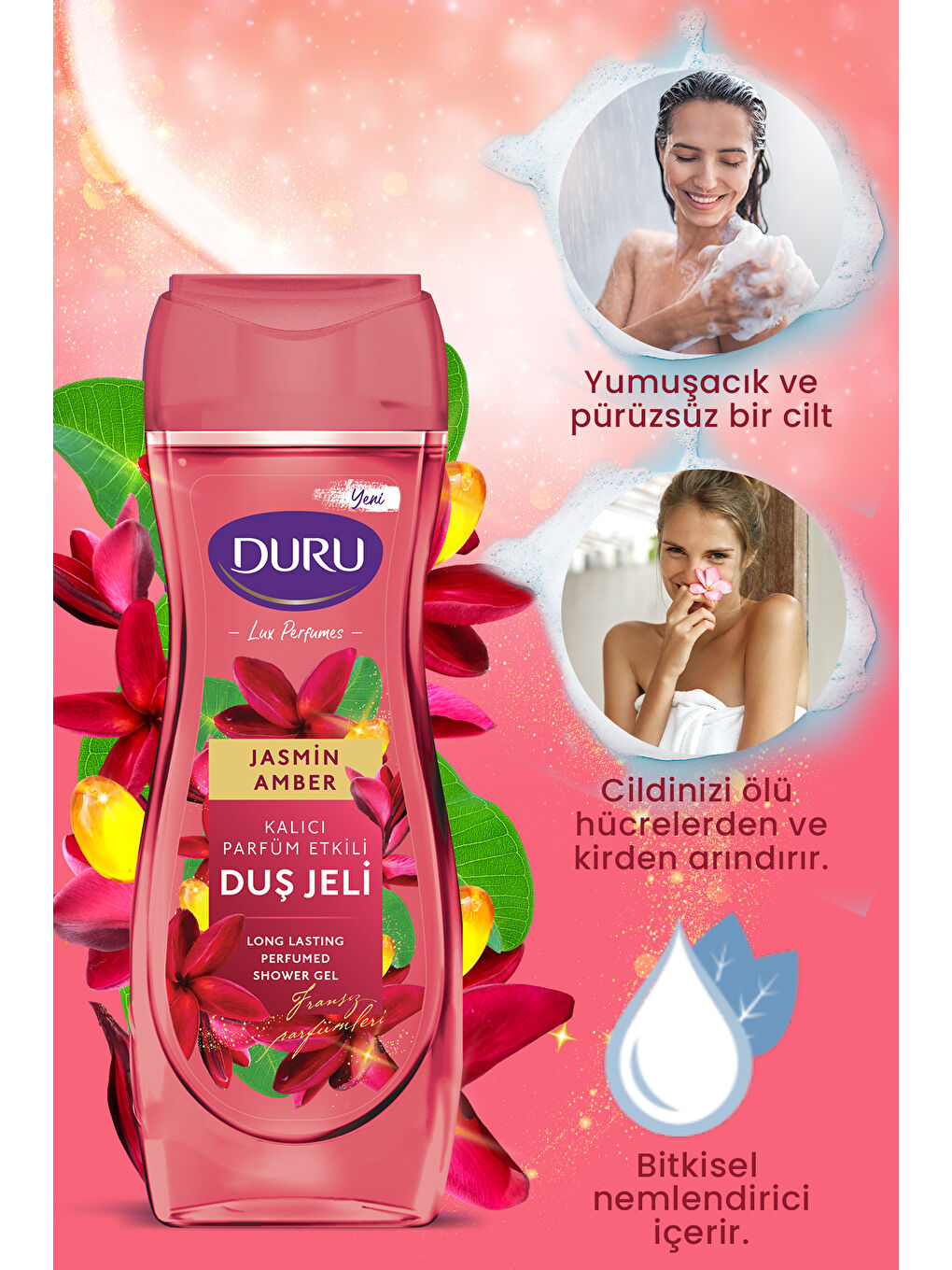 Duru Altın Lux Perfumes Jasmin Amber Duş Jeli 6x450 ml - 2