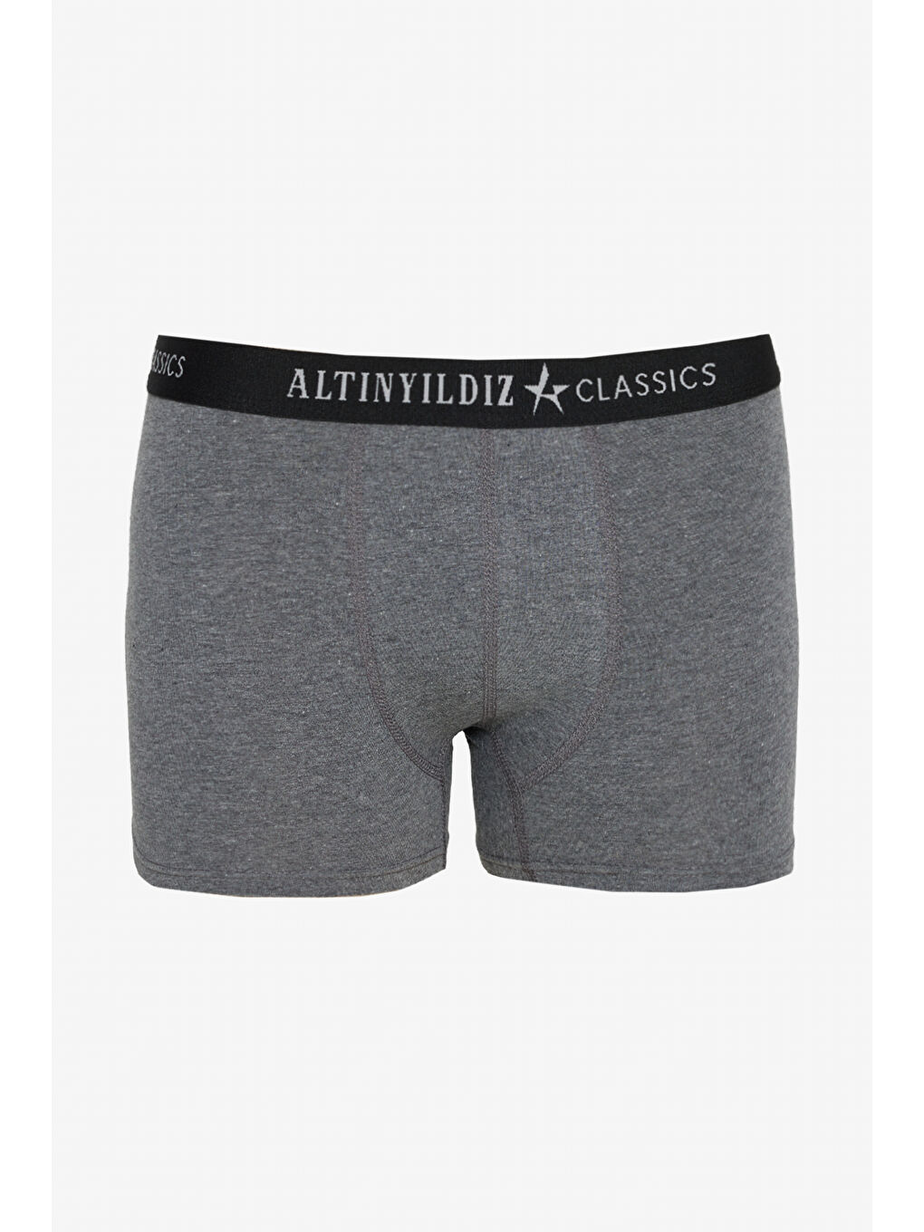 Erkek Siyah-Gri Standart Fit Modal Pamuk Desenli Esnek 3'lü Boxer Paketi-2