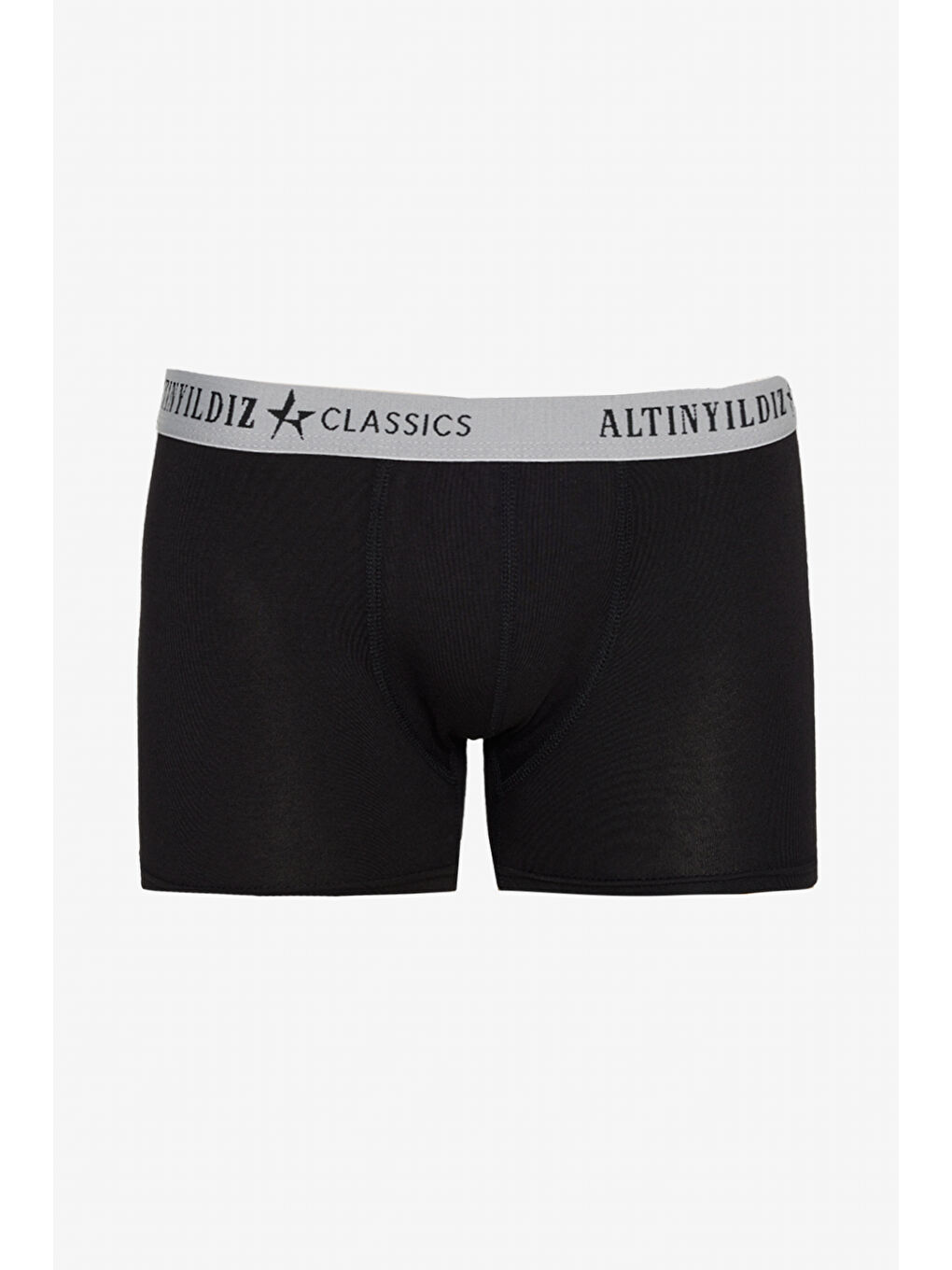 Erkek Siyah-Gri Standart Fit Modal Pamuk Desenli Esnek 3'lü Boxer Paketi-3