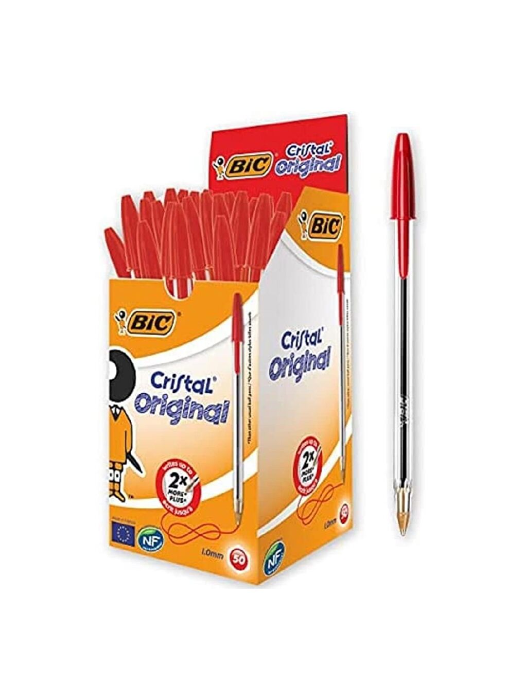 Bic Kırmızı Cristal Original Medium Tükenmez Kalem 50 Li Kırmızı