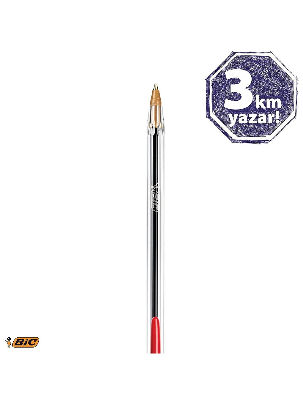 Bic Kırmızı Cristal Original Medium Tükenmez Kalem 50 Li Kırmızı - 2