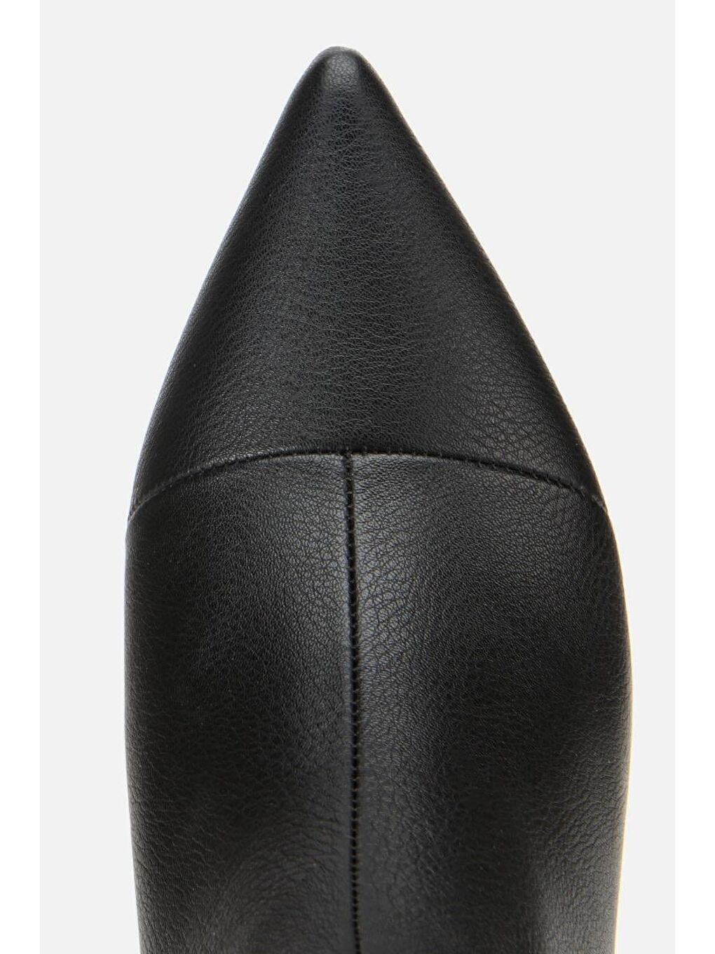 Kadın Siyah Tokalı Kalın Topuklu Bot-4